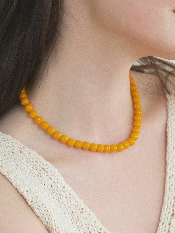 Yellow Crystal necklace