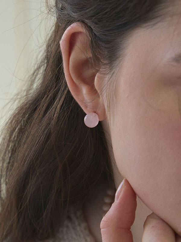 Pink Crystal earring