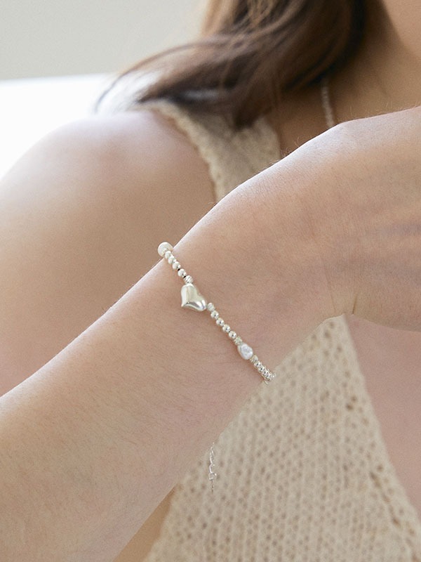 Heart Pearl bracelet