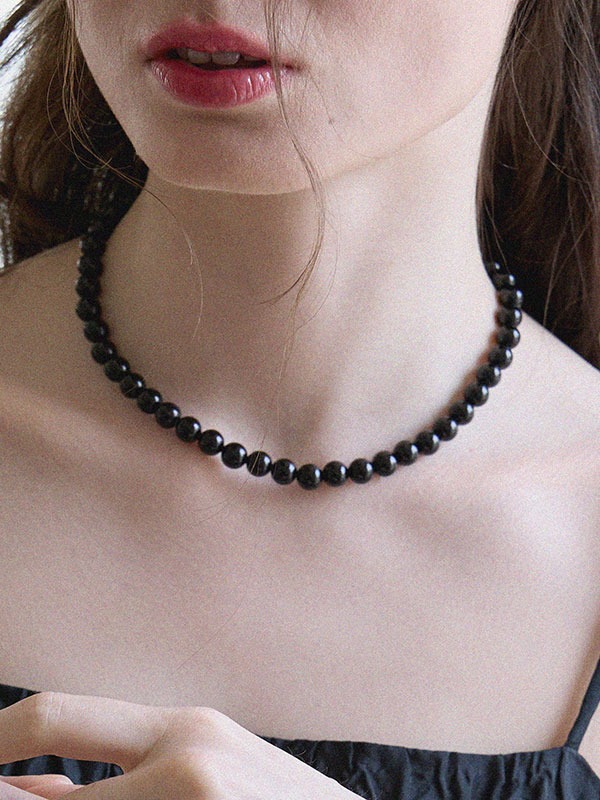 8mm Onyx necklace
