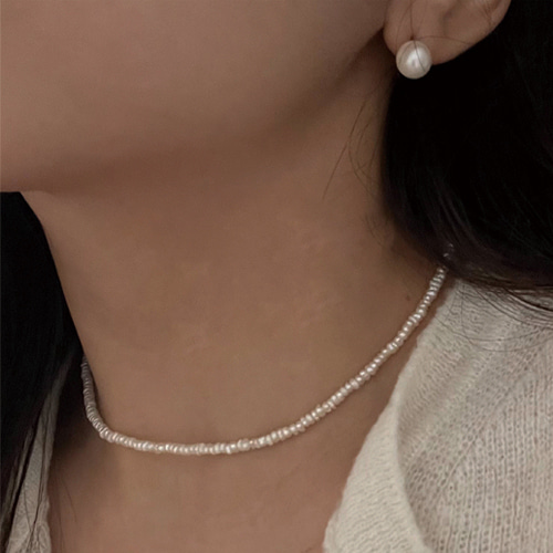 silver925 bonjour necklace