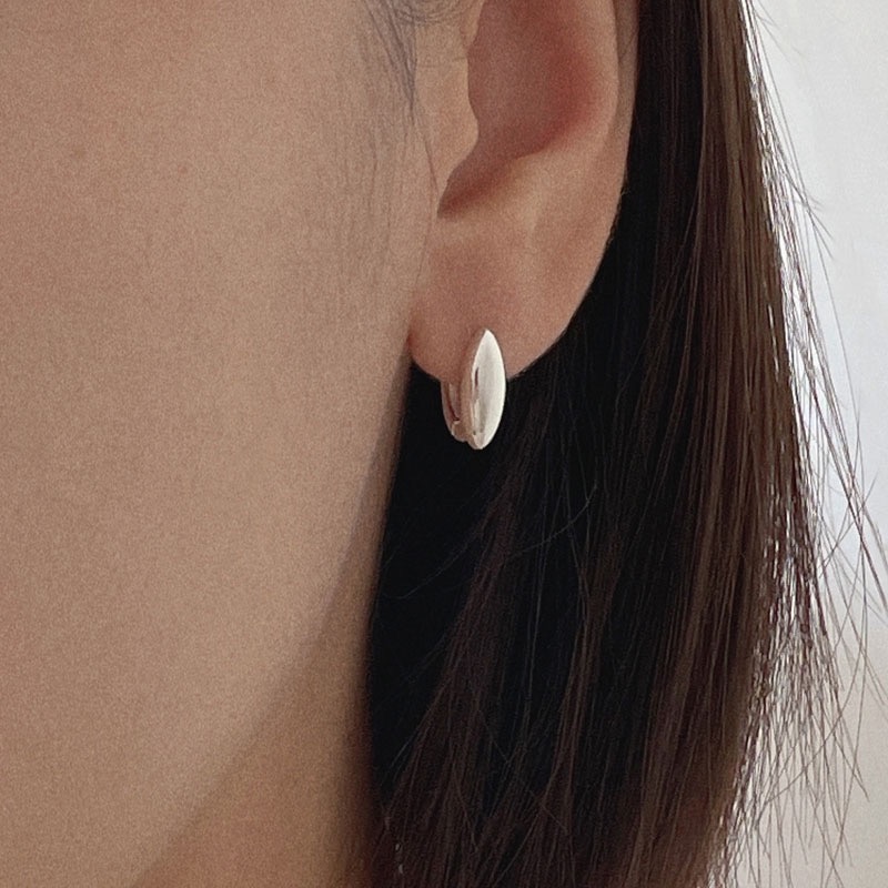 silver925 oak earring