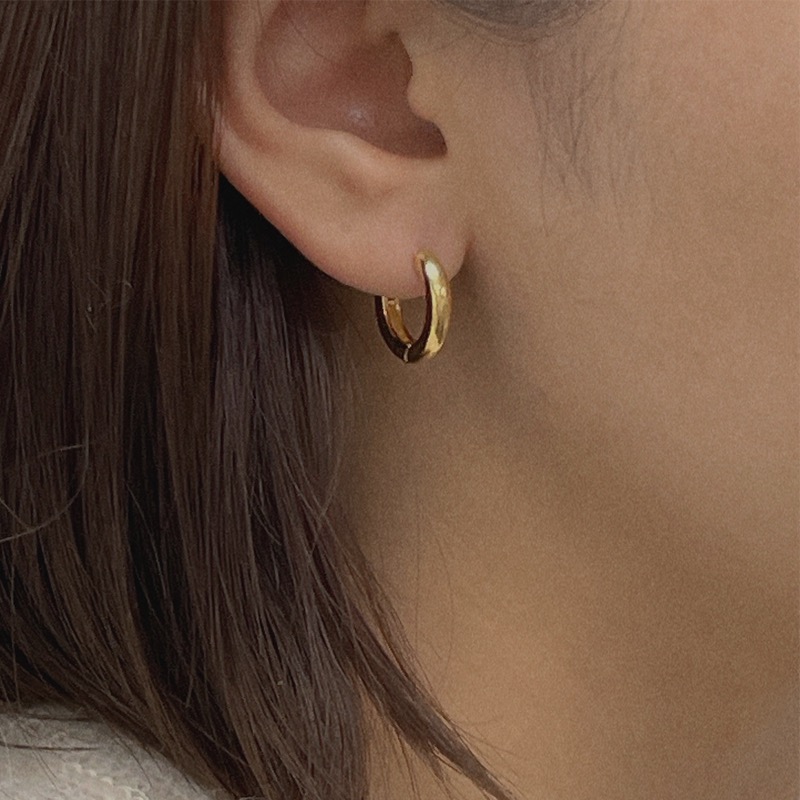 Silver925 3mm ring earring