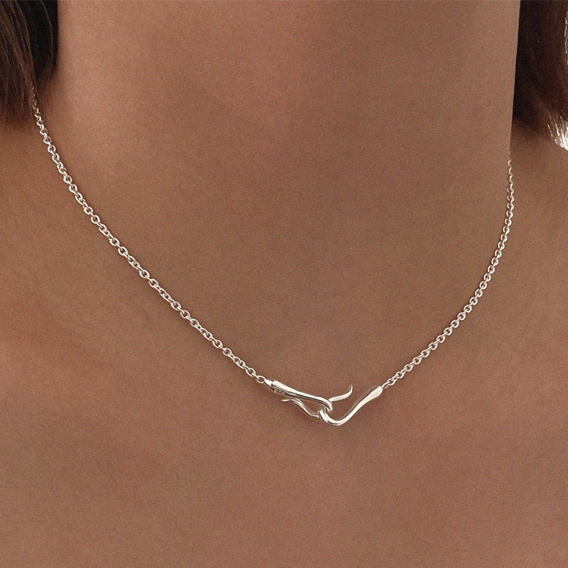 silver925 link necklace