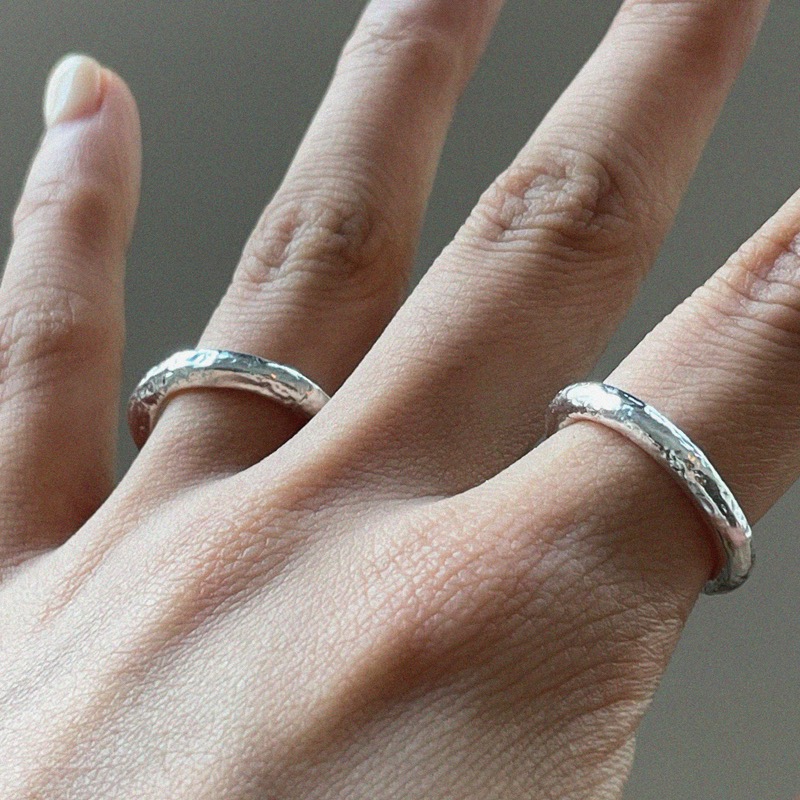 silver925 foil ring
