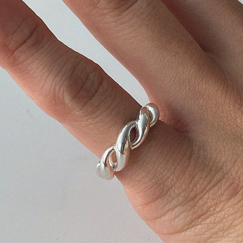 silver925 note ring