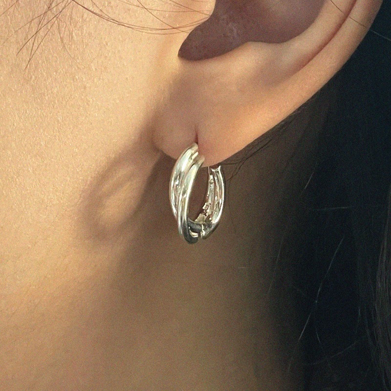 silver925 soft earring