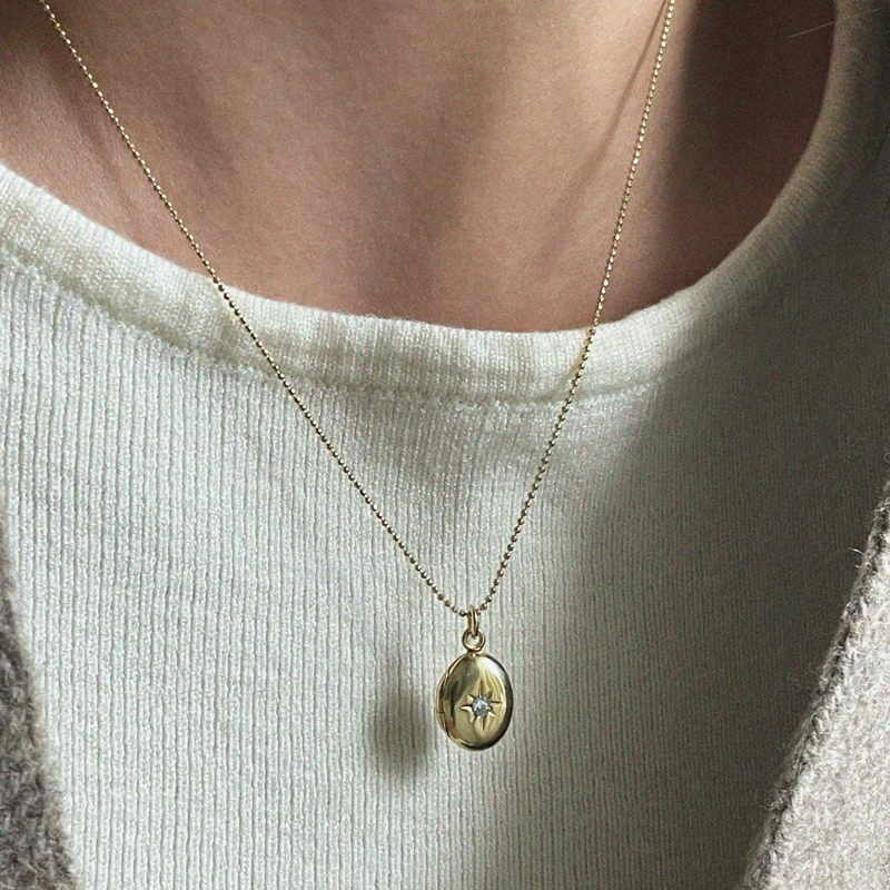 [자사몰 전용] silver925 iris necklace