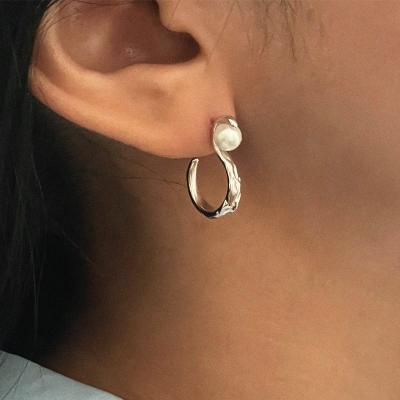 [sale] silver925 ripple earring