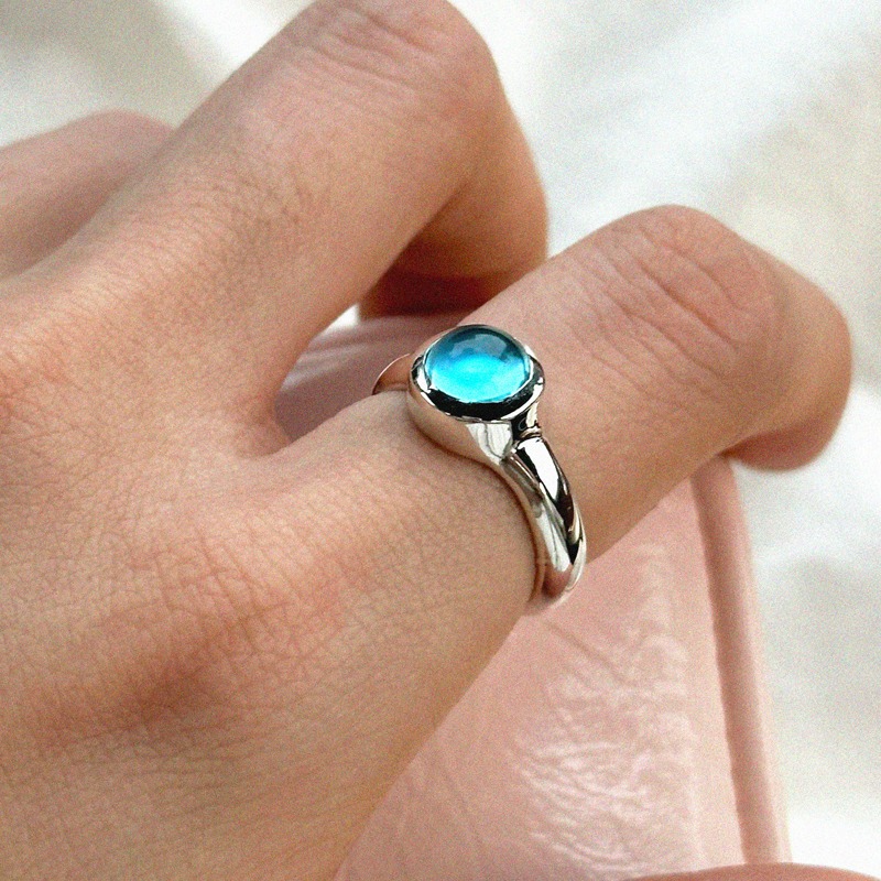 [샘플 세일] silver925 topaz blue ring