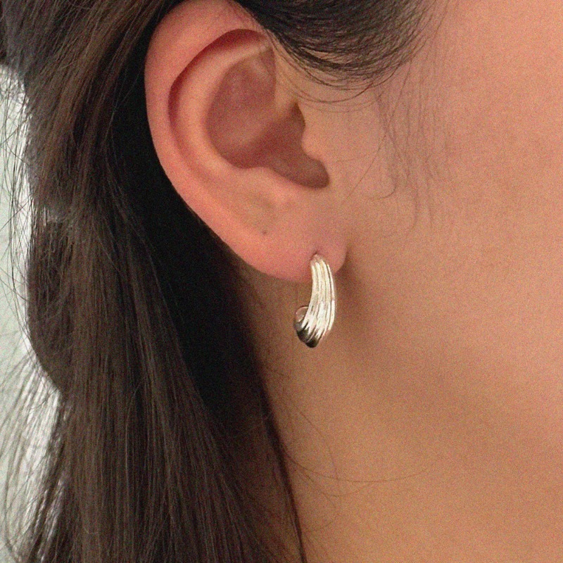 silver925 dive earring