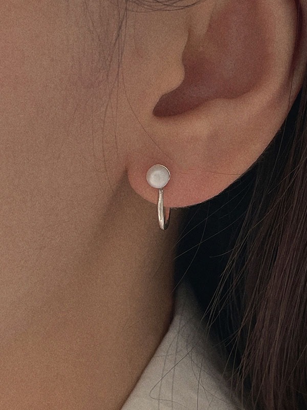 silver925 lovely pearl earring