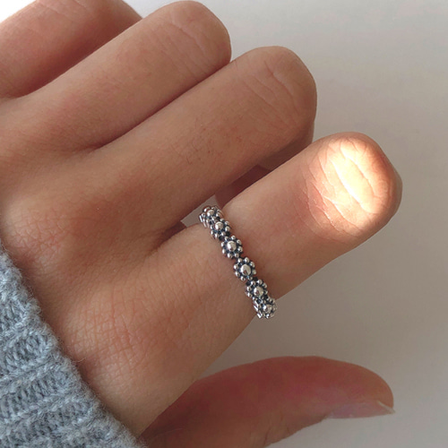 silver925 daily flower ring