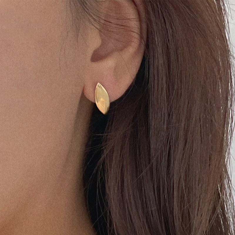 silver925 bean earring
