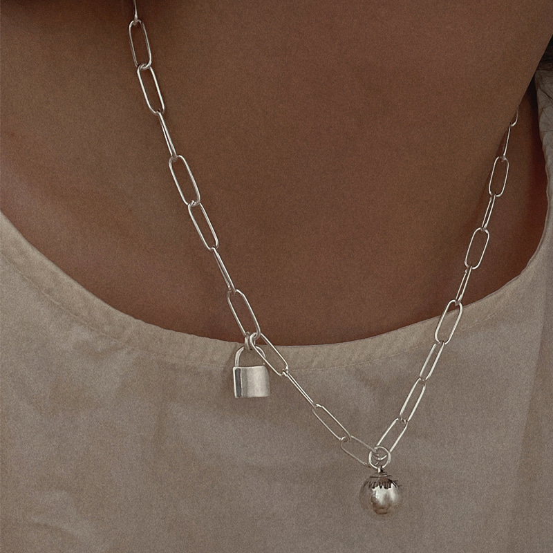 silver925 iris necklace