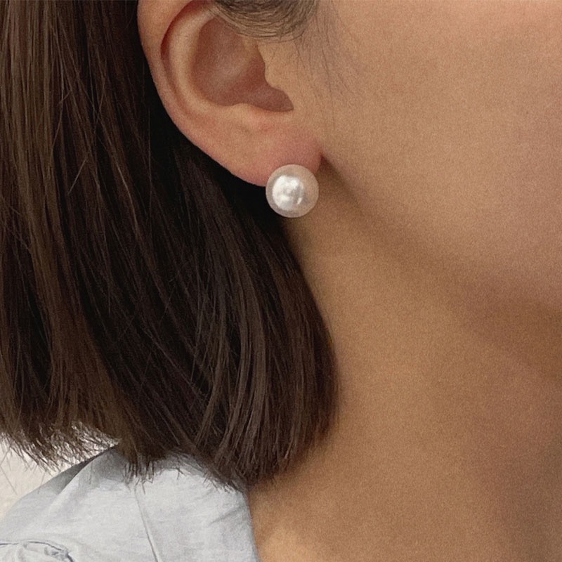 silver925 swaro pearl earring