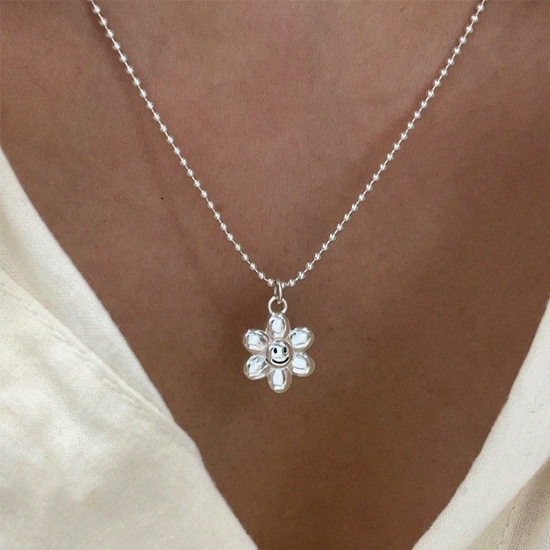 [샘플 세일] silver925 sunflower necklace