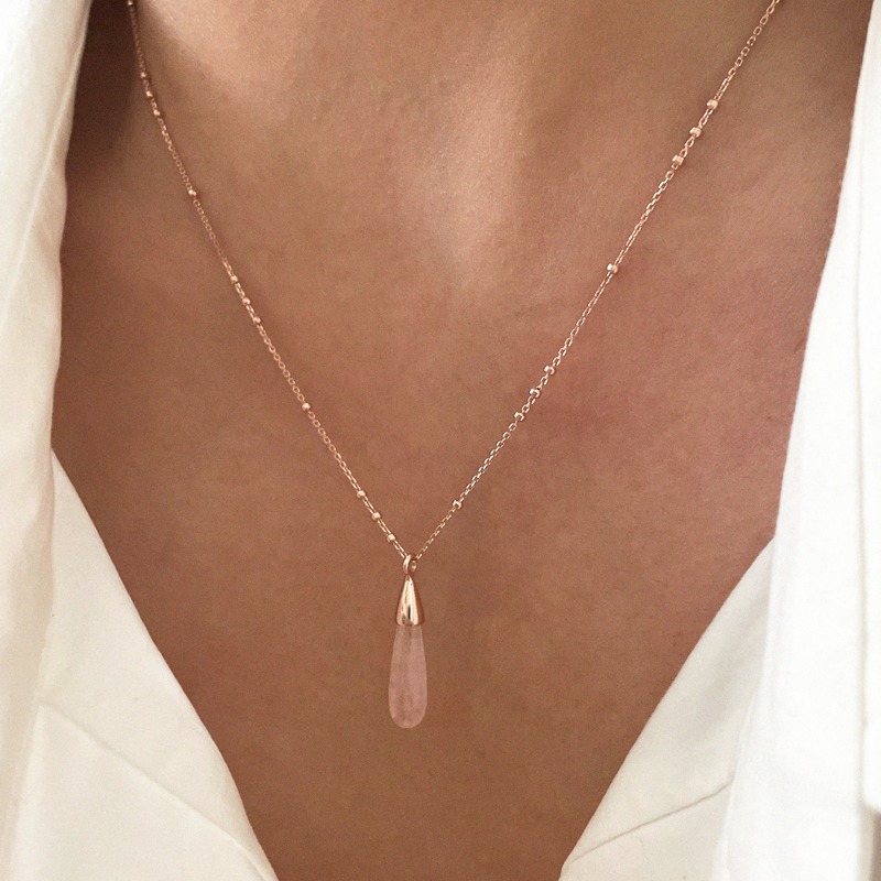 [한정수량/자사몰 전용] silver925 plum necklace (2color)