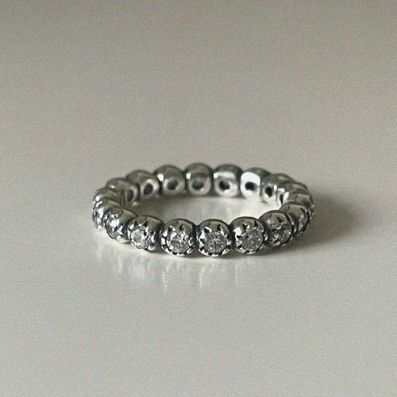[샘플 세일] silver925 bold cubic ring