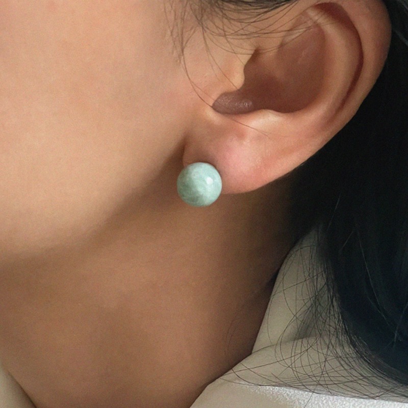 [샘플 세일] silver925 chrysoprase earring