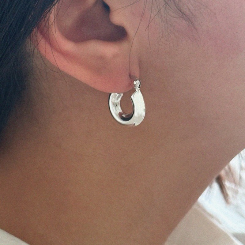 silver925 hoof earring