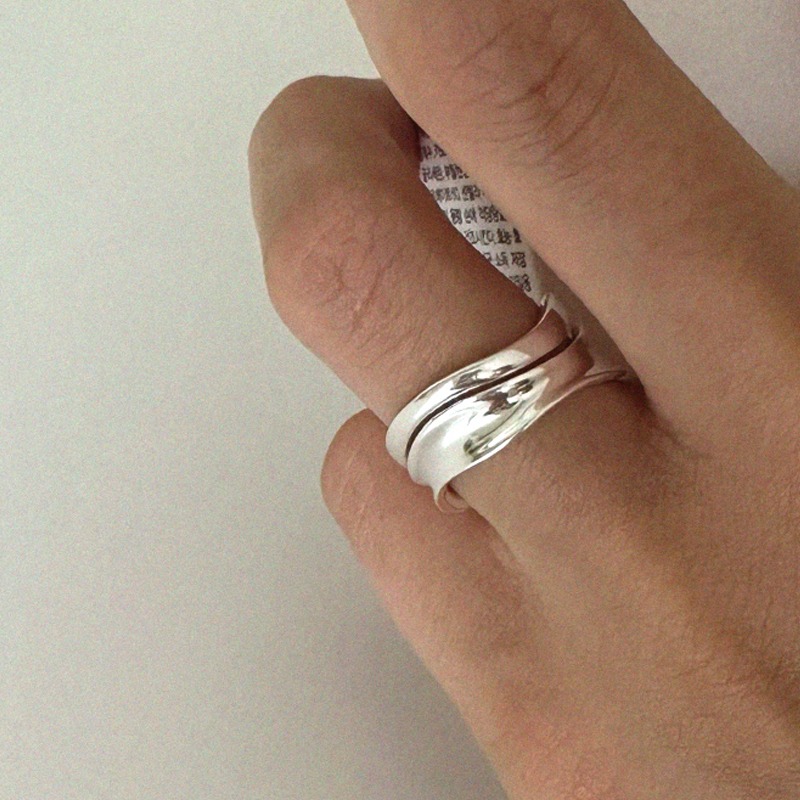 silver925 chic ring