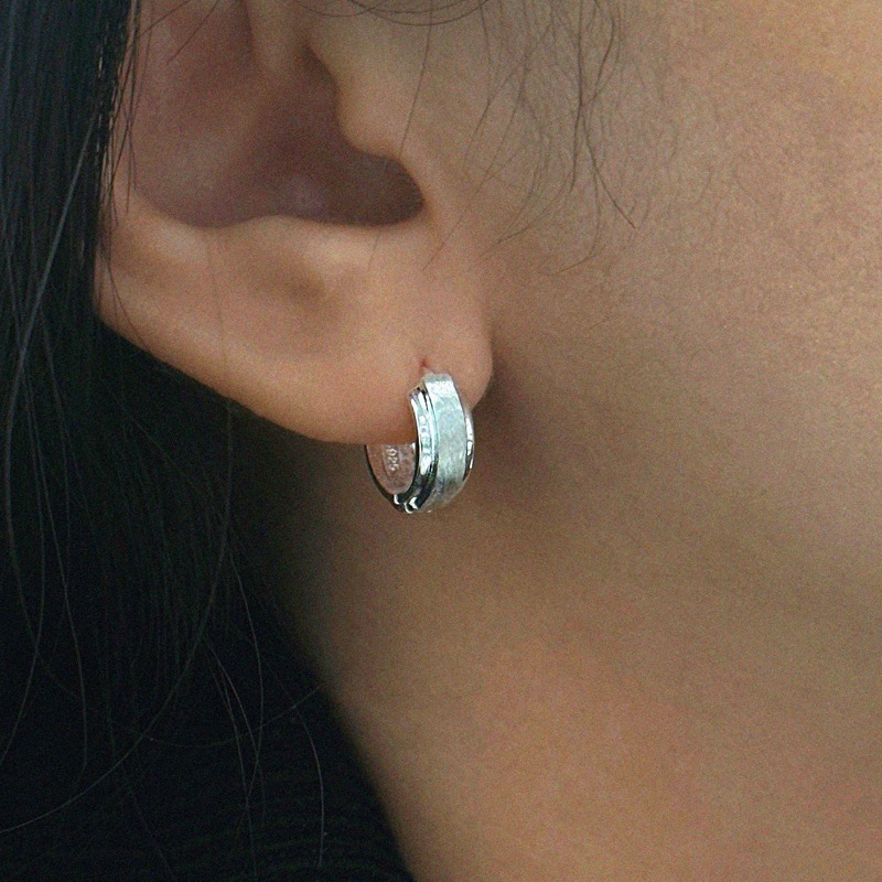 silver925 believe earring