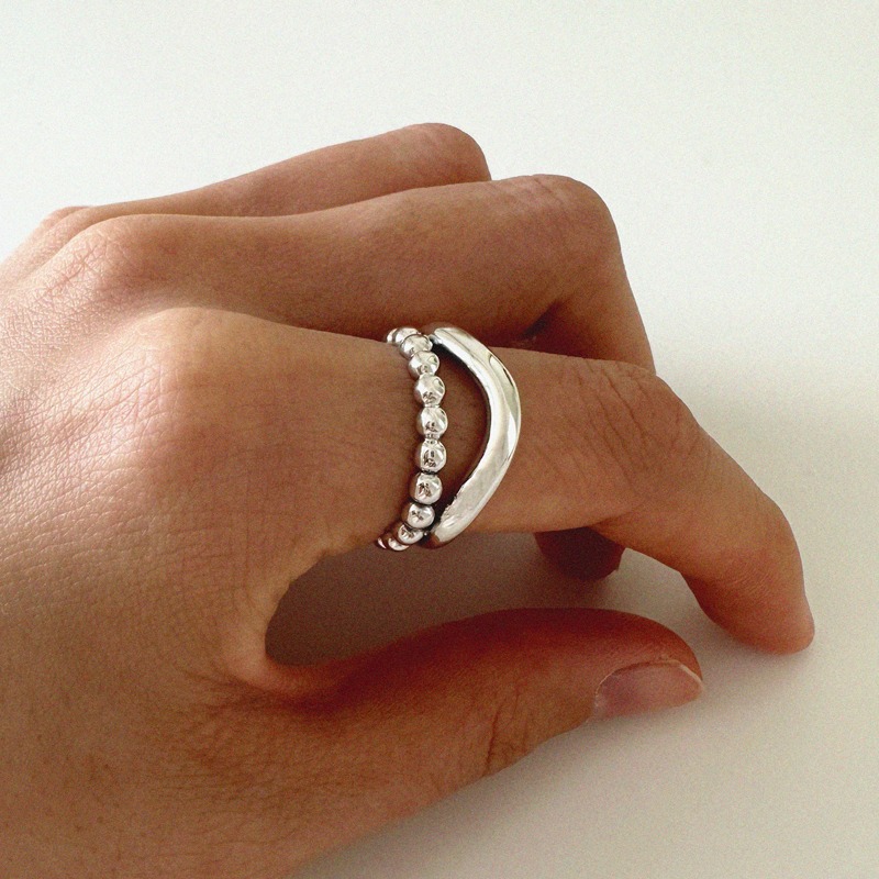 silver925 plum ring