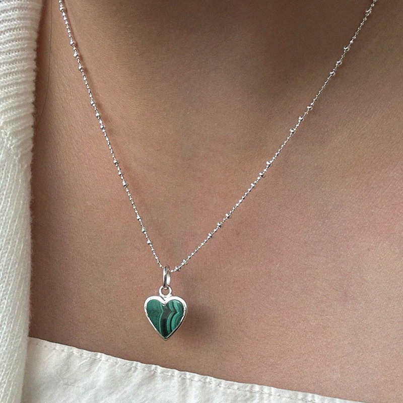 silver925 olive necklace