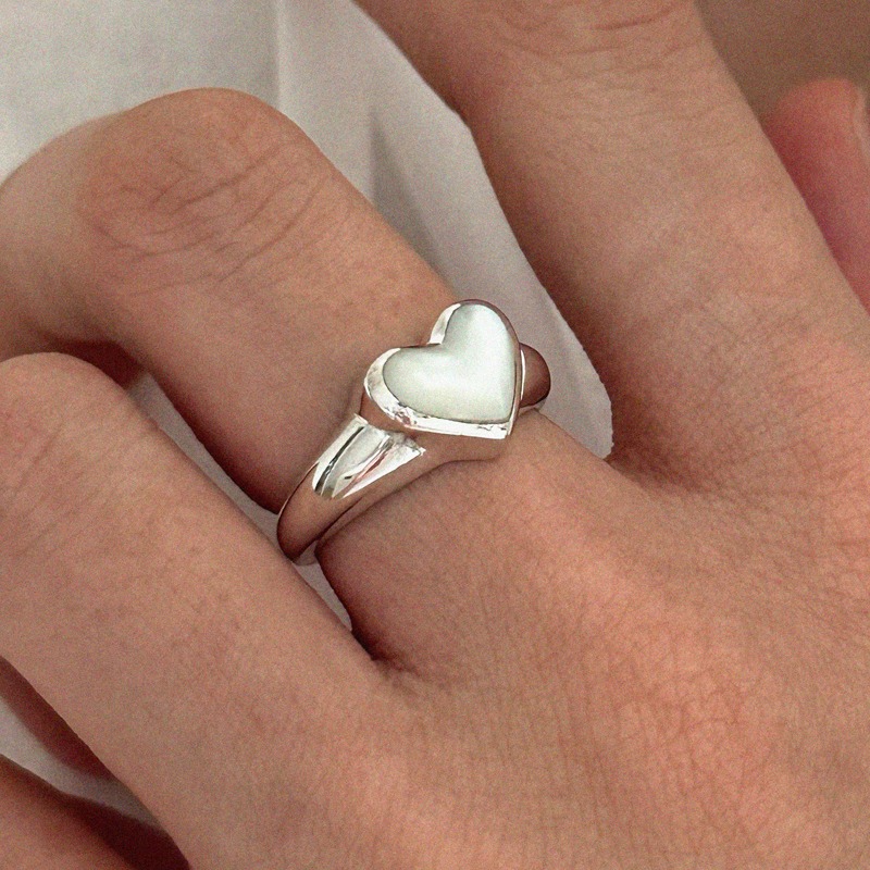 silver925 mother pearl ring