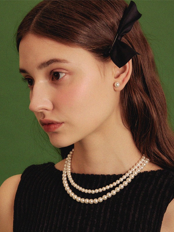 [샘플 세일] Basic pearl necklace