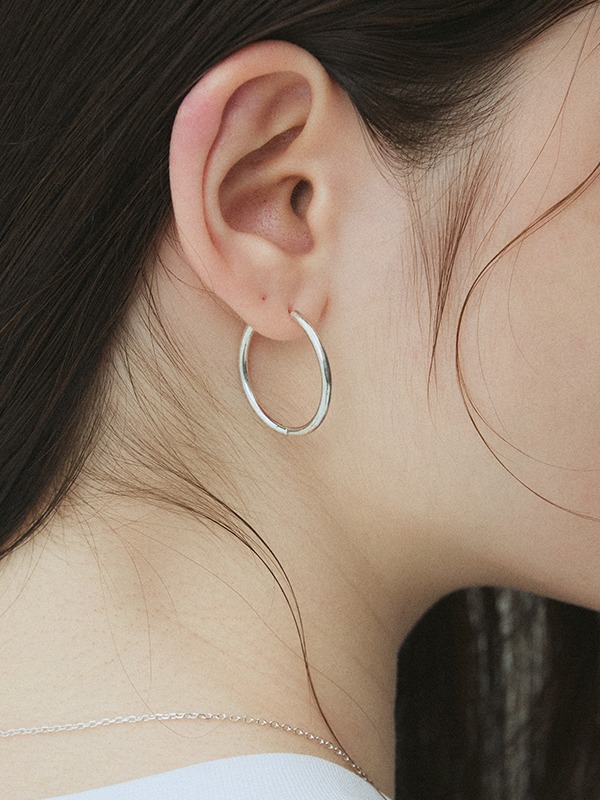 [15mm 5/30 순차배송] silver925 basic ring earring(4 size)