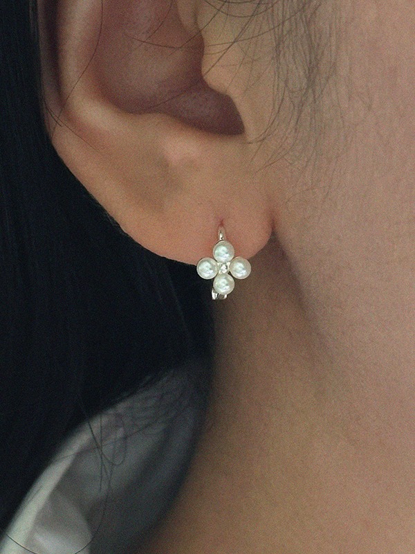 silver925 bloom earring