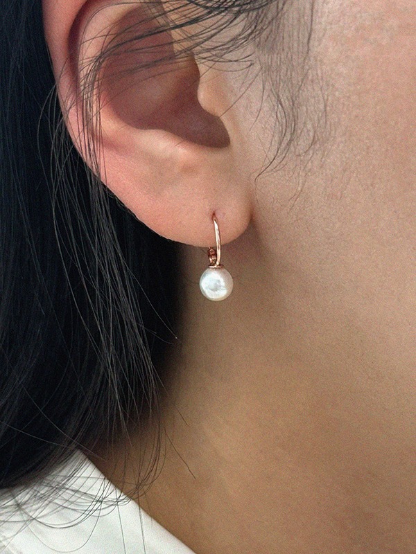 14k haze earring(rose gold)